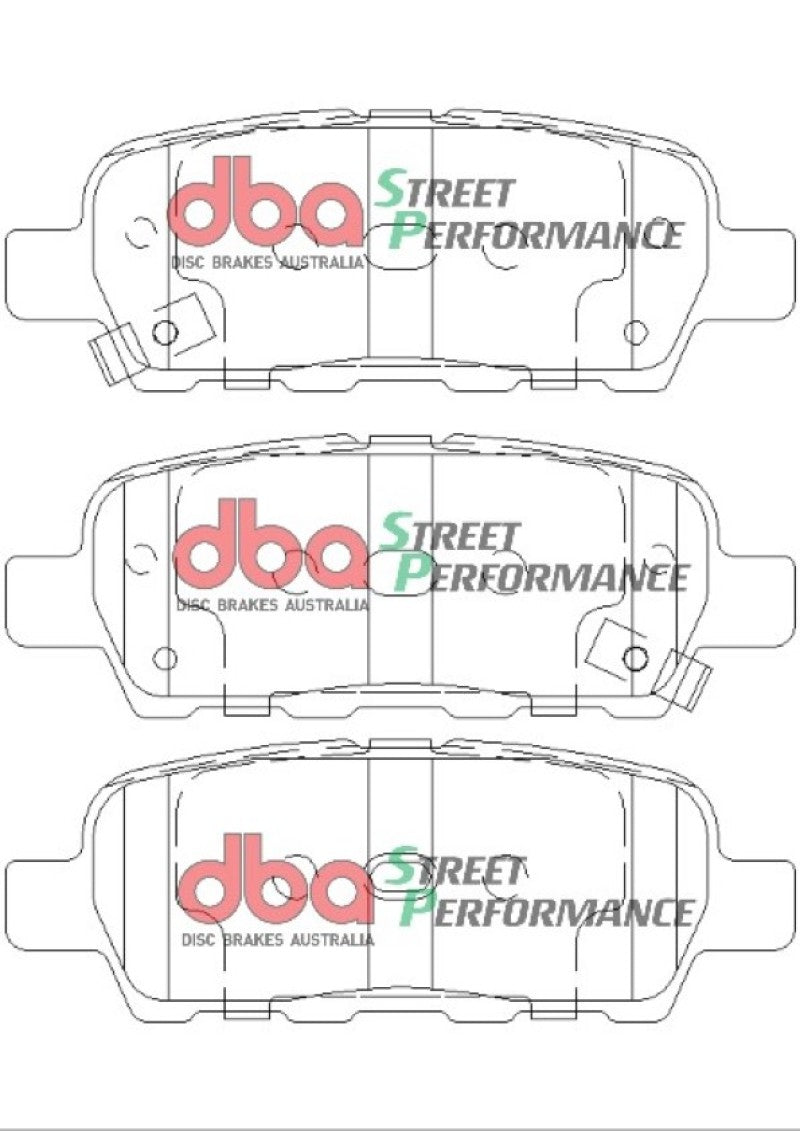 DBA Street Performance Rear Brake Pads - DB1509SP DBA