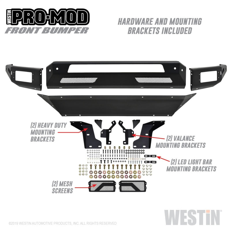 Westin 13-18 Dodge Ram 1500 / 2019 Ram 1500 Classic Pro-Mod Front Bumper Westin