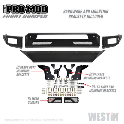 Westin 13-18 Dodge Ram 1500 / 2019 Ram 1500 Classic Pro-Mod Front Bumper Westin