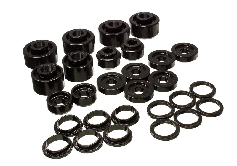 Energy Suspension 99-07 Ford F-250/F-350 SD 2/4WD Crew Cab Body Mount Set - Black - eliteracefab.com