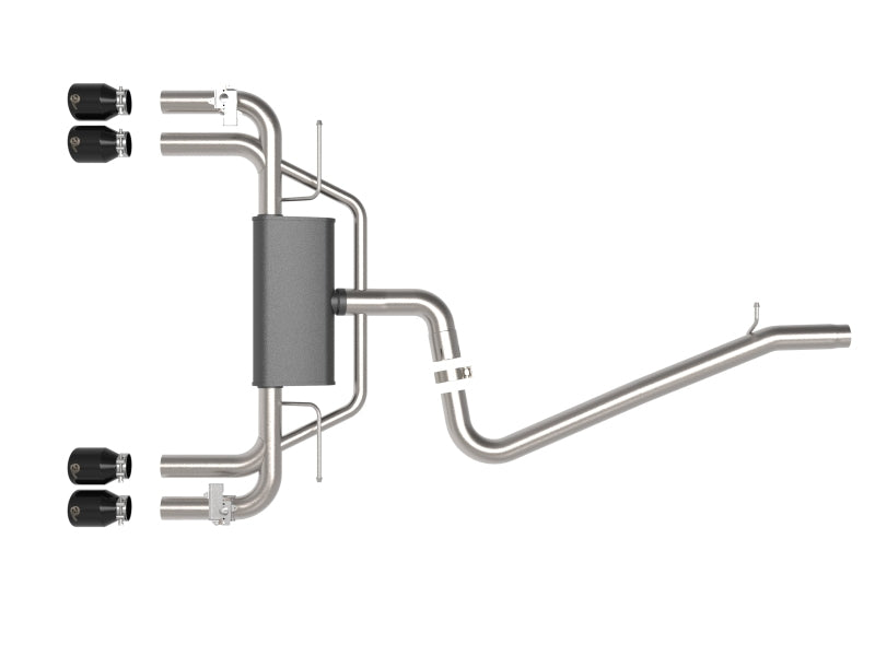 aFe MACHForce XP 3in-2.5in 304SS Exhaust Cat-Back 15-20 Audi S3 L4-2.0L (t) - Black Tips aFe
