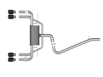 aFe MACHForce XP 3in-2.5in 304SS Exhaust Cat-Back 15-20 Audi S3 L4-2.0L (t) - Black Tips aFe