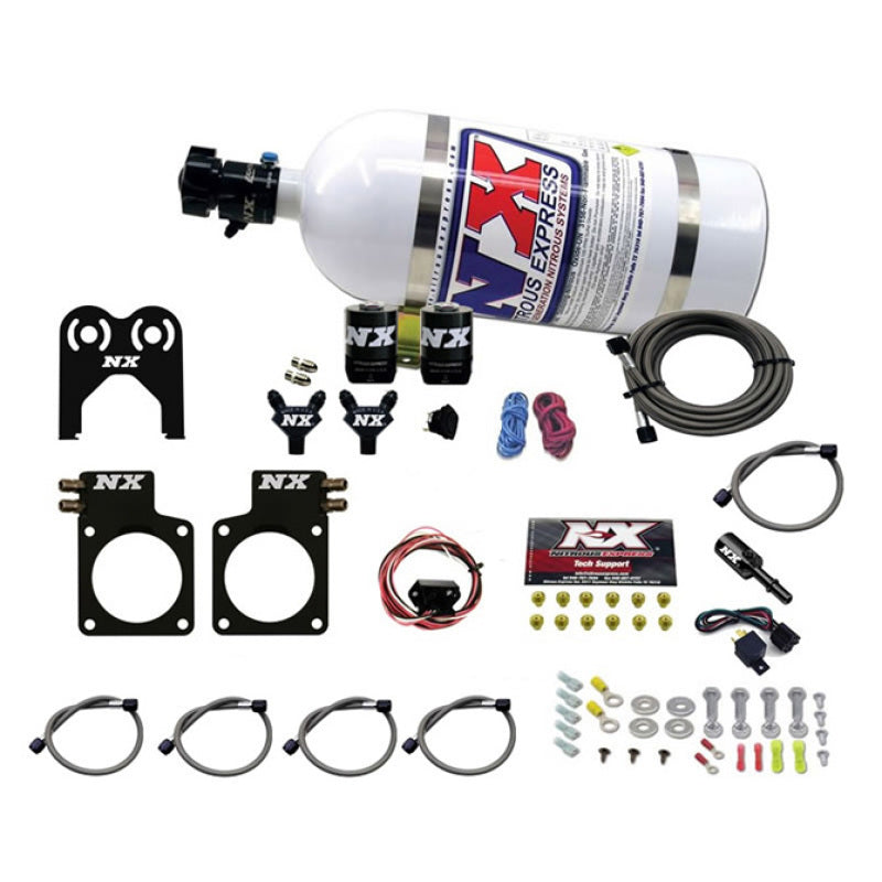 Nitrous Express Nissan GT-R Nitrous Plate Kit (35-300HP) w/10lb Bottle - eliteracefab.com