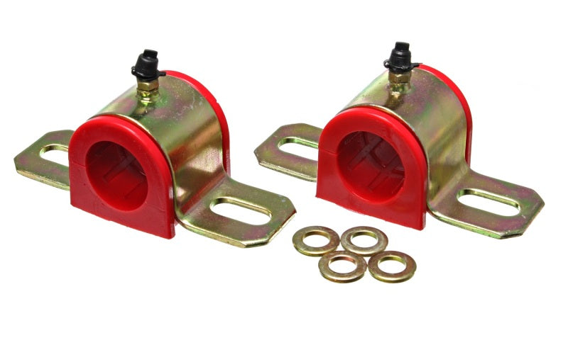 Energy Suspension All Non-Spec Vehicle Red Greaseable 1 inch Front Sway Bar Bushings - eliteracefab.com