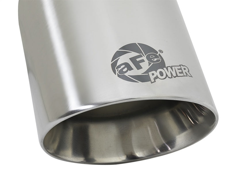 aFe MACH Force-Xp Universal 304 SS Single-Wall Clamp-On Exhaust Tip - Polished aFe