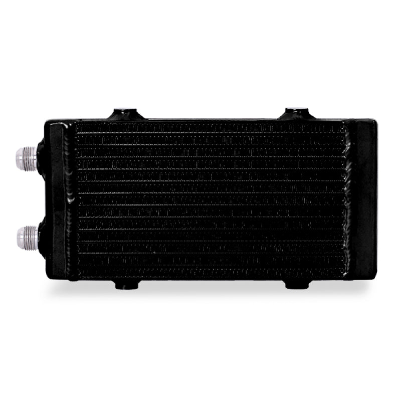 Mishimoto Universal Small Bar and Plate Dual Pass Black Oil Cooler - eliteracefab.com