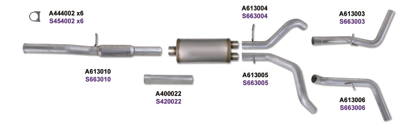 Diamond Eye KIT 3in CB DUAL GAS AL CHEVY/GM 4.3L 5.3L 1500 Diamond Eye Performance