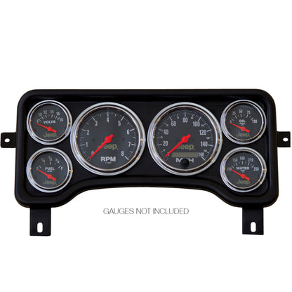 Autometer Jeep TJ/XJ Direct Fit Dash Panel 6 Gauge 3 3/8in x2 / 2 1/16in x4 5381