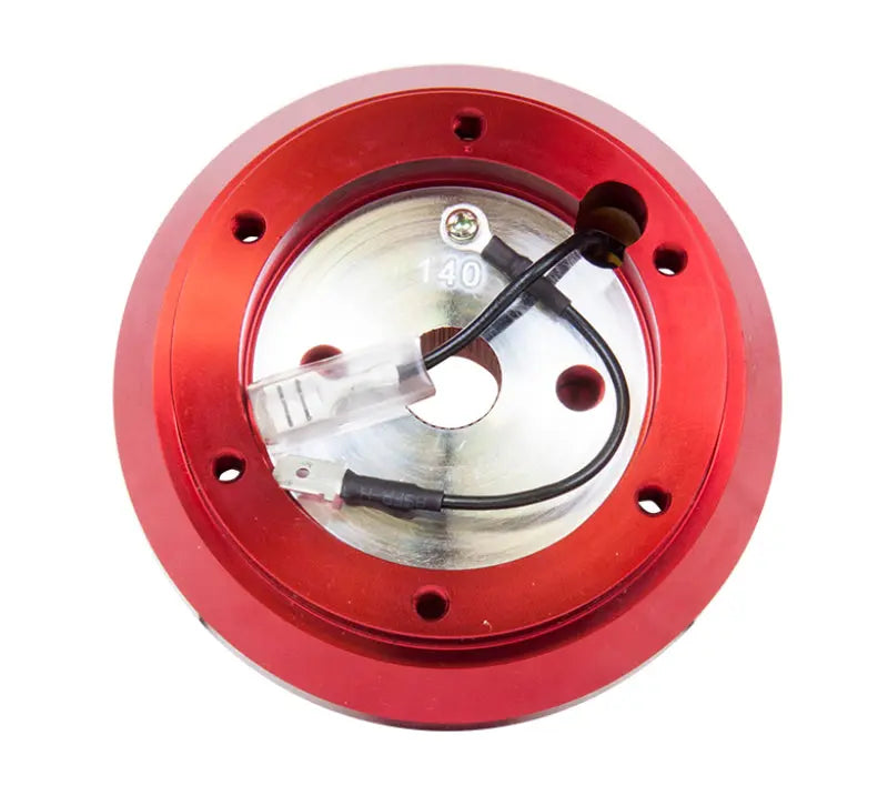 NRG Short Hub Adapter S13 / S14 Nissan 240 - Red - eliteracefab.com