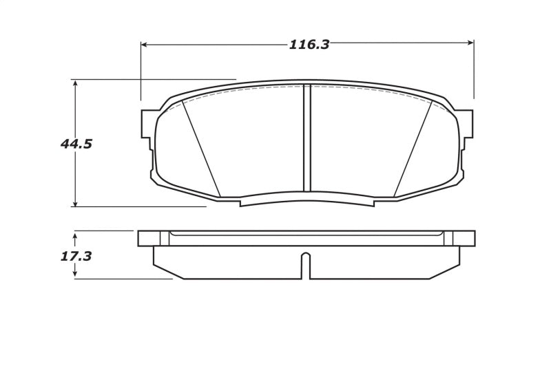 STOPTECH 07-17 TOYOTA TUNDRA STREET PERFORMANCE REAR BRAKE PADS, 308.13040 - eliteracefab.com