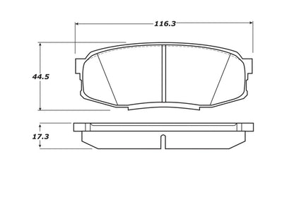 STOPTECH 07-17 TOYOTA TUNDRA STREET PERFORMANCE REAR BRAKE PADS, 308.13040 - eliteracefab.com