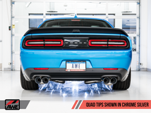 Load image into Gallery viewer, AWE Tuning 2015+ Dodge Challenger 6.4L/6.2L SC Track Edition Exhaust - Quad Chrome Silver Tips - eliteracefab.com