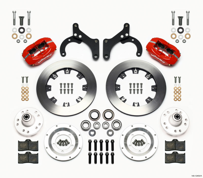 Wilwood Forged Dynalite Front Kit 12.19in Red 59-64 Chevy Impala / 63-64 Corvette Wilwood