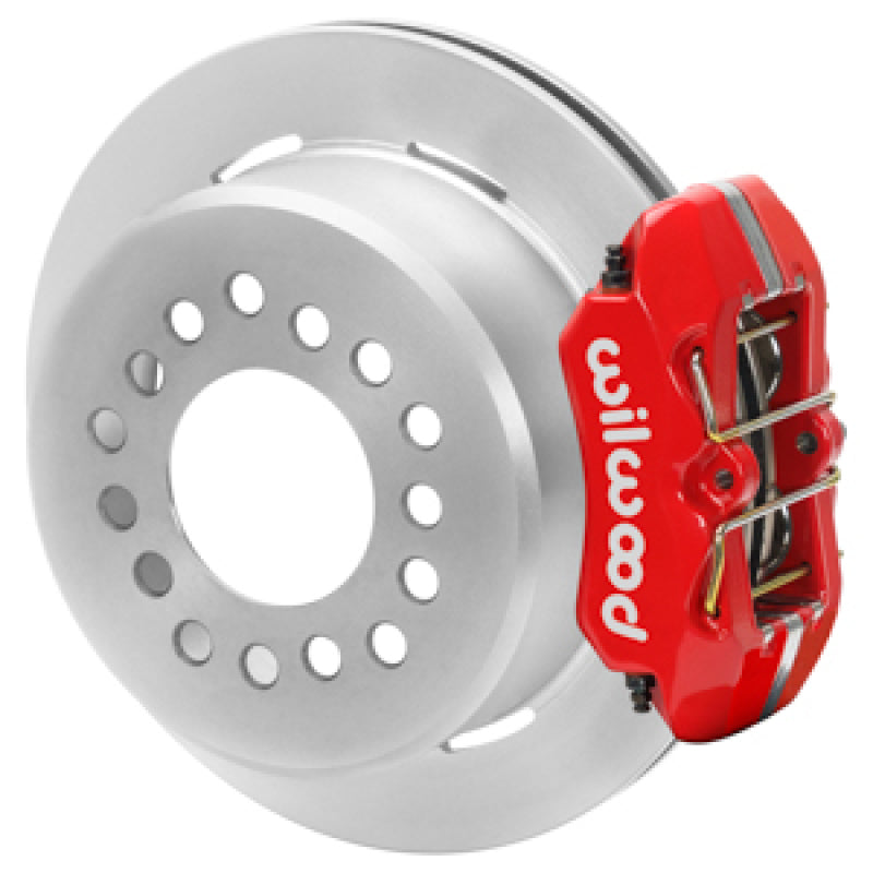 Wilwood Dynapro Rear Parking Brake Kit Undrilled Rotors (Red) 1964-1971 Buick/Olds/Pontiac Wilwood