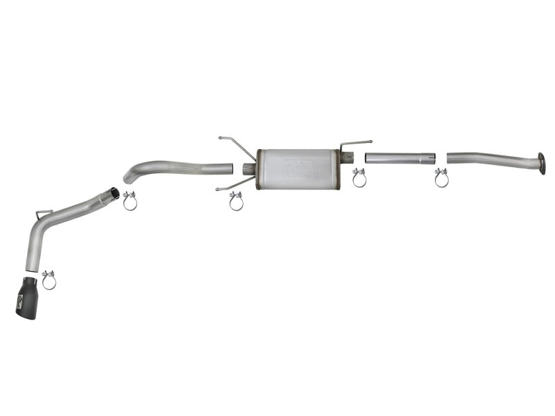 aFe MACH Force-Xp 2-1/2in 304 SS Cat-Back Exhaust w/Black Tips 2016+ Toyota Tacoma L4-2.7L / V6-3.5L - eliteracefab.com