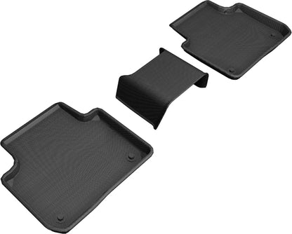 3D MAXpider L1PO01921509 2019-2019 Porsche Cayenne Kagu 2nd Row Floormats - Black