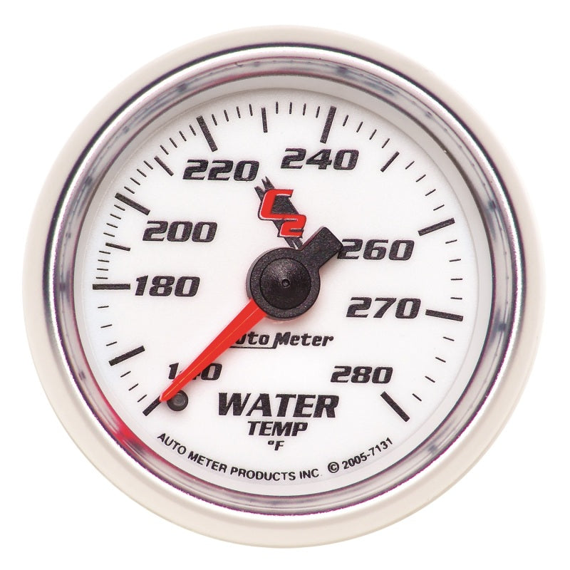 Autometer C2 52mm Mechanical 140-280 Deg F Water Temperature Gauge 7131