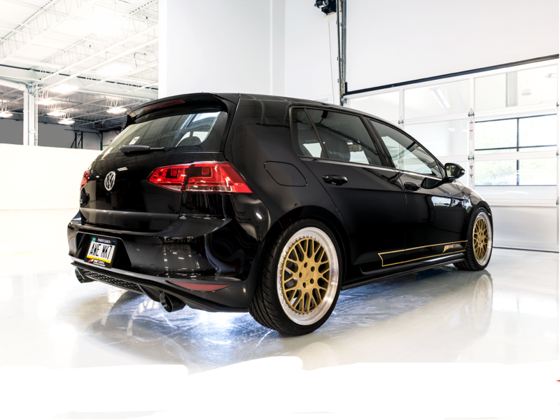 AWE Tuning VW MK7 GTI Track Edition Exhaust - Diamond Black Tips - eliteracefab.com