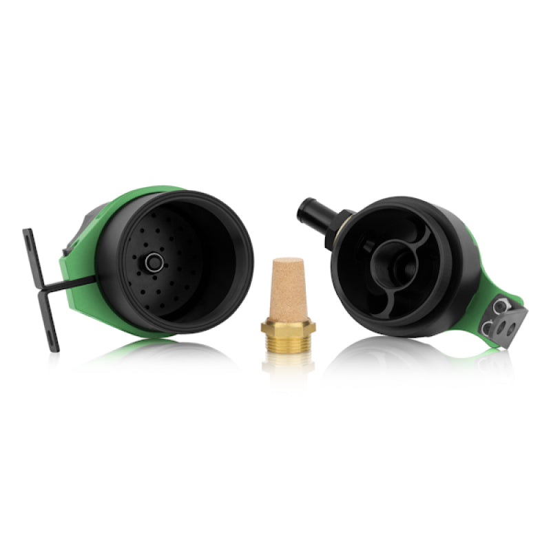 Mishimoto Universal Baffled Oil Catch Can - Green Mishimoto