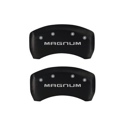 MGP 4 Caliper Covers Engraved Front & Rear Magnum Red finish silver ch MGP