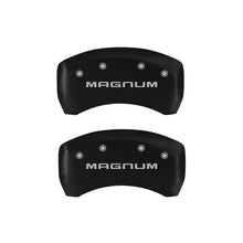 Load image into Gallery viewer, MGP 4 Caliper Covers Engraved Front &amp; Rear Magnum Red finish silver ch MGP