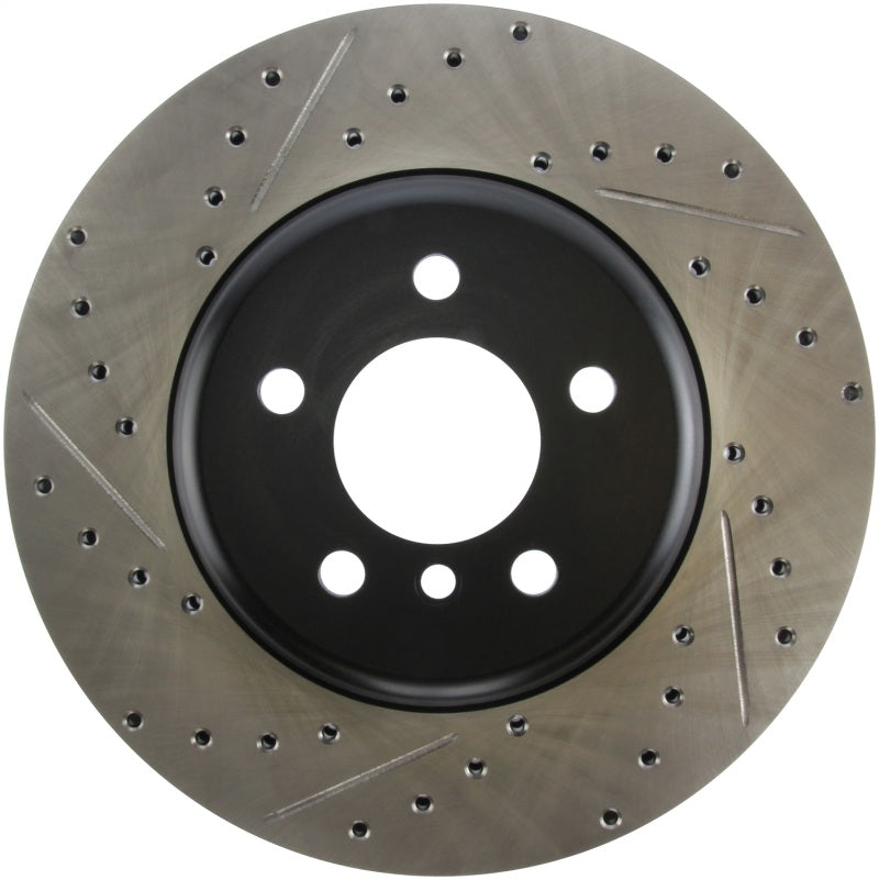 StopTech 2011-2013 BMW 535i / 2012-2016 BMW 640i Slotted & Drilled Front Right Brake Rotor - eliteracefab.com