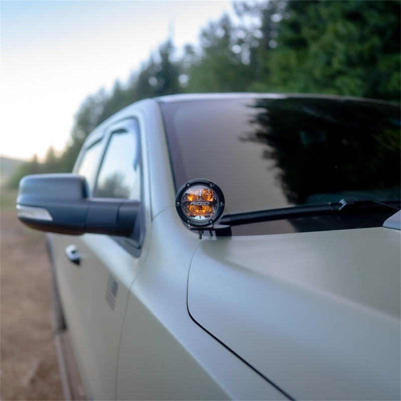 Rigid Industries 2019+ Dodge RAM 1500 A-Pillar LED Light Mounts - 46717 Rigid Industries