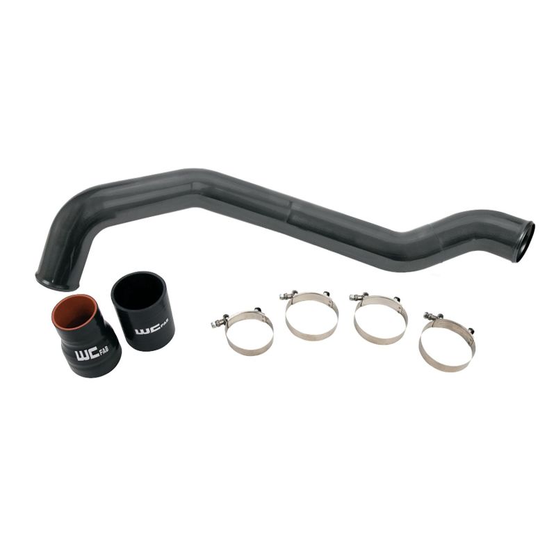 Wehrli 04.5-10 Chevrolet 6.6L LLY/LBZ/LMM Duramax Driver Side 3in Intercooler Pipe - Semi-Gloss Blk - WCF100352-SGB