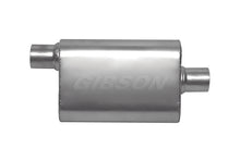 Load image into Gallery viewer, Gibson CFT Superflow Offset/Center Oval Muffler - 4x9x13in/2in Inlet/2.25in Outlet - Stainless Gibson