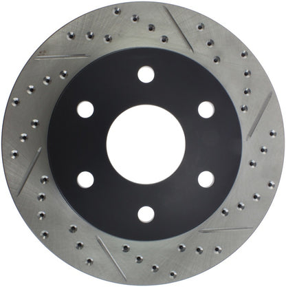 StopTech 99-06 GMC Sierra (2dr) Front Left Slotted & Drilled Rotor Stoptech