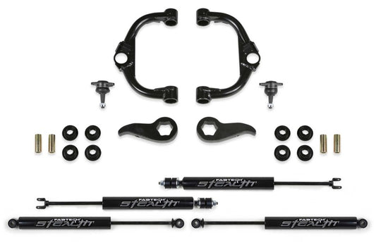 Fabtech 2020 GM 2500HD/3500HD 4WD 3.5in Ball Joint UCA System w/Stealth Shocks - eliteracefab.com