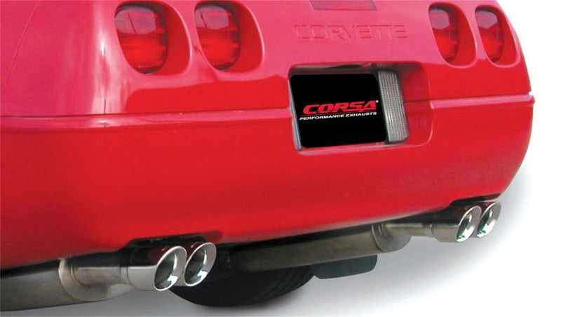 Corsa 90-95 Chevrolet Corvette C4 ZR1 5.7L V8 LT5 Polished Sport Cat-Back Exhaust CORSA Performance
