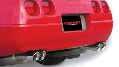 Corsa 90-95 Chevrolet Corvette C4 ZR1 5.7L V8 LT5 Polished Sport Cat-Back Exhaust CORSA Performance