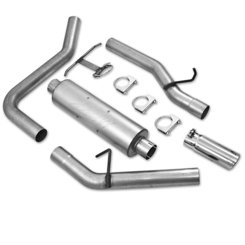 MBRP 08-12 Ford F-250/F-350 5.4L V8/6.8L V10/6.2L V8 CC-SB/EC-LB 3in Cat Back Single Side Exit Alum - eliteracefab.com