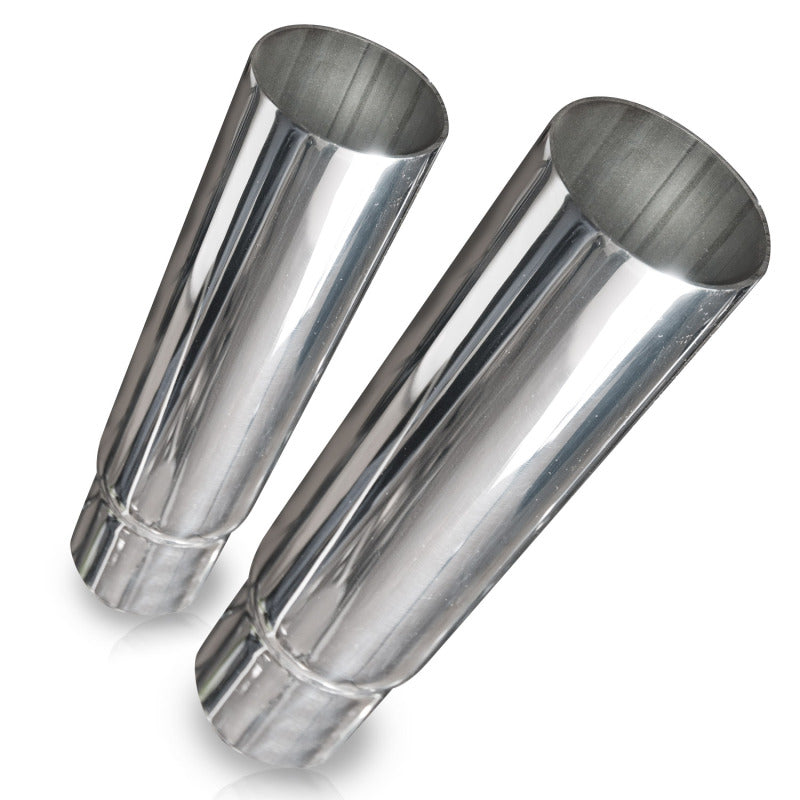 Stainless Works Straight Cut Exhaust Tips-2 1/4in ID Inlet 2 1/4in body Stainless Works