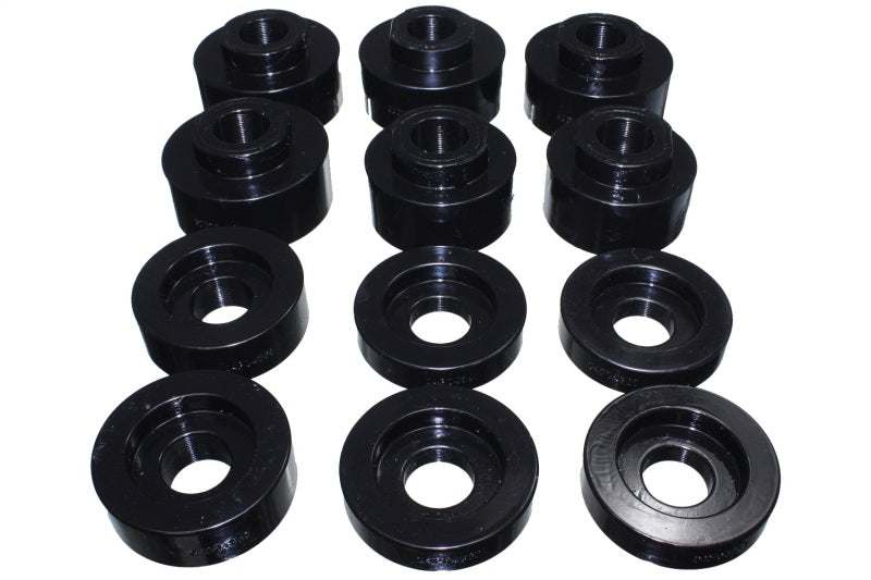 Energy Suspension 08-16 Ford F-250/F-350/F-450/F-550 Super Duty STD/Super Cab Black Body Mount Set - eliteracefab.com