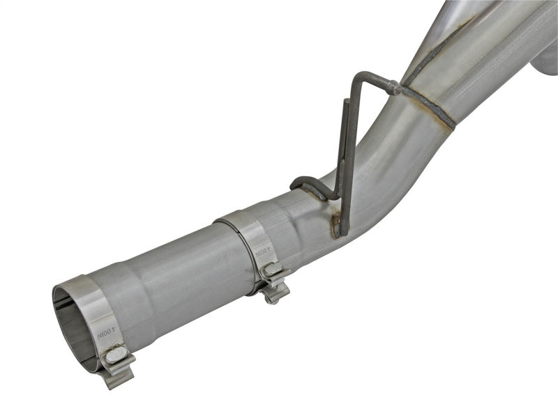 aFe LARGE Bore HD 4in Dual DPF-Back SS Exhaust w/Black Tip 16-17 GM Diesel Truck V8-6.6L (td) LML aFe