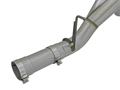 aFe LARGE Bore HD 4in Dual DPF-Back SS Exhaust w/Polished Tip 16-17 GM Diesel Truck V8-6.6L (td) LML aFe