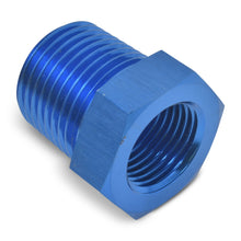 Load image into Gallery viewer, Russell Performance 1/2in Male to 1/8in Female Pipe Bushing Reducer (Blue)