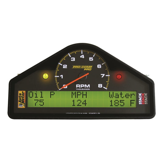 Autometer Pro-Comp Street Dash RPM/Speed/Oil Press & Temp/WaterTemp/Fuel Level/Battery Voltage Gauge 6001