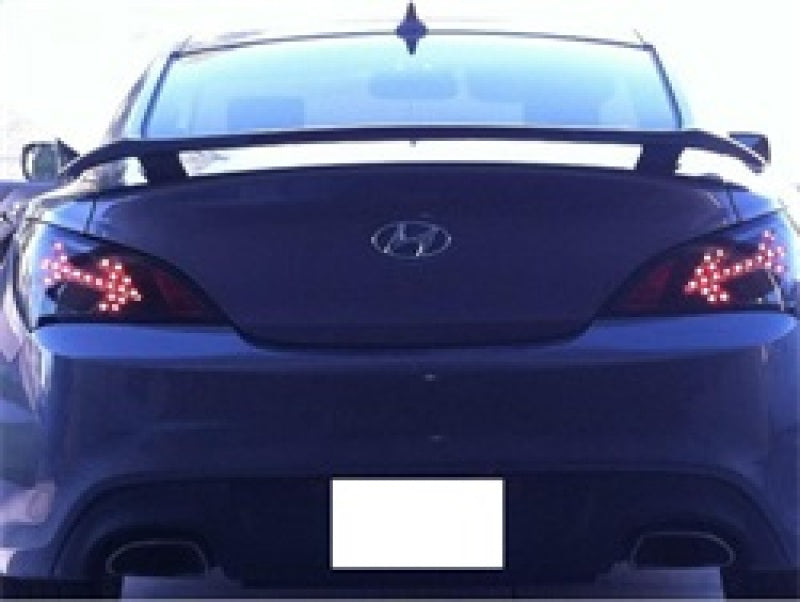 Spyder Hyundai Genesis 10-12 2Dr LED Tail Lights Black ALT-YD-HYGEN09-LED-BK - eliteracefab.com