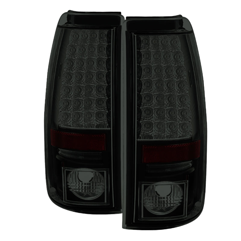 Spyder Chevy Silverado 1500 03-06 (Not Fit Stepside)LED Tail Lights Blk Smke ALT-YD-CS03-LED-BSM - eliteracefab.com