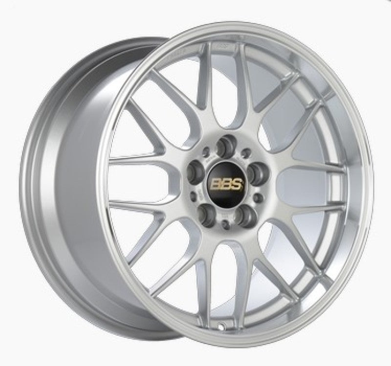 BBS RG-R 19x8.5 5x114.3 ET18 Sport Silver Polished Lip Wheel -82mm PFS/Clip Required BBS