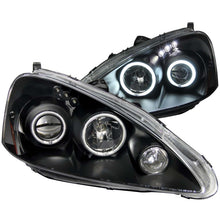 Load image into Gallery viewer, ANZO USA Acura Rsx Projector Headlights W/ Halo Black; 2005-2006 - eliteracefab.com