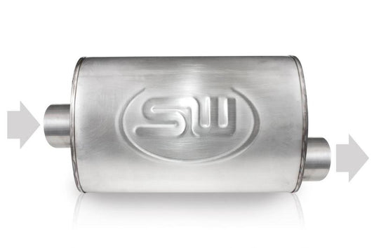 Stainless Works 2.25in ID CENTER INLET/ 2.25in OD OFFSET OUTLET 4inX8in Stainless Works
