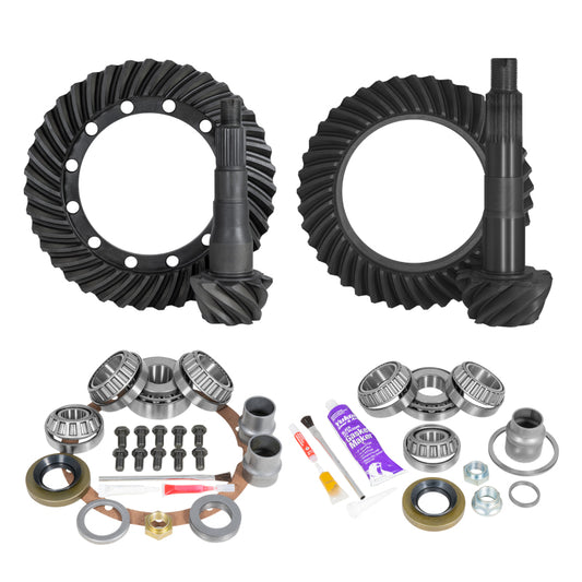 Yukon Ring & Pinion Gear Kit Front & Rear for Toyota 9.5/8R Diff (w/o Factory Locker) 5.29 Ratio Yukon Gear & Axle