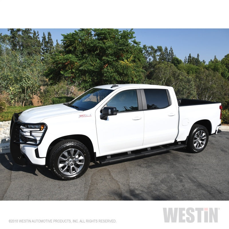 Westin 2019 Chevrolet Silverado/Sierra 1500 Crew Cab (5.5ft) R5 Modular Nerf Step Bars - Black - eliteracefab.com