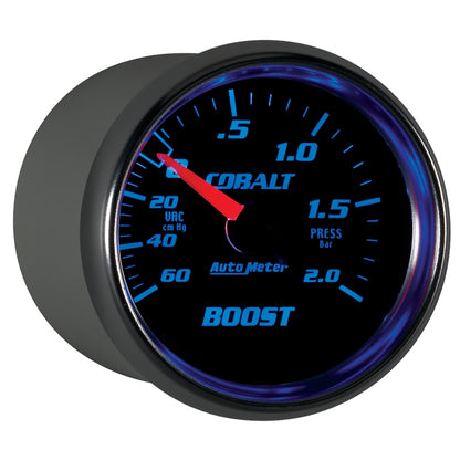 Autometer Cobalt 52mm 2 BAR Mechanical Boost Gauge 6103-M