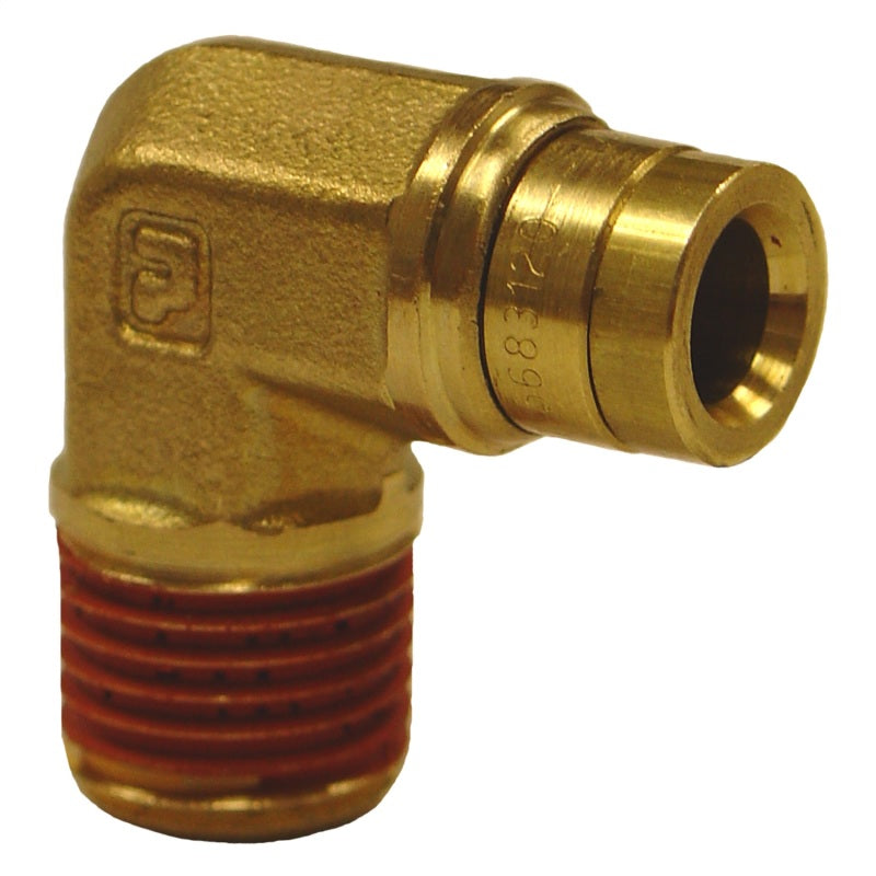 Firestone Male 1/4in. Push-Lock x 1/4in. NPT 90 Degree Elbow Air Fitting - 2 Pack (WR17603462) Firestone