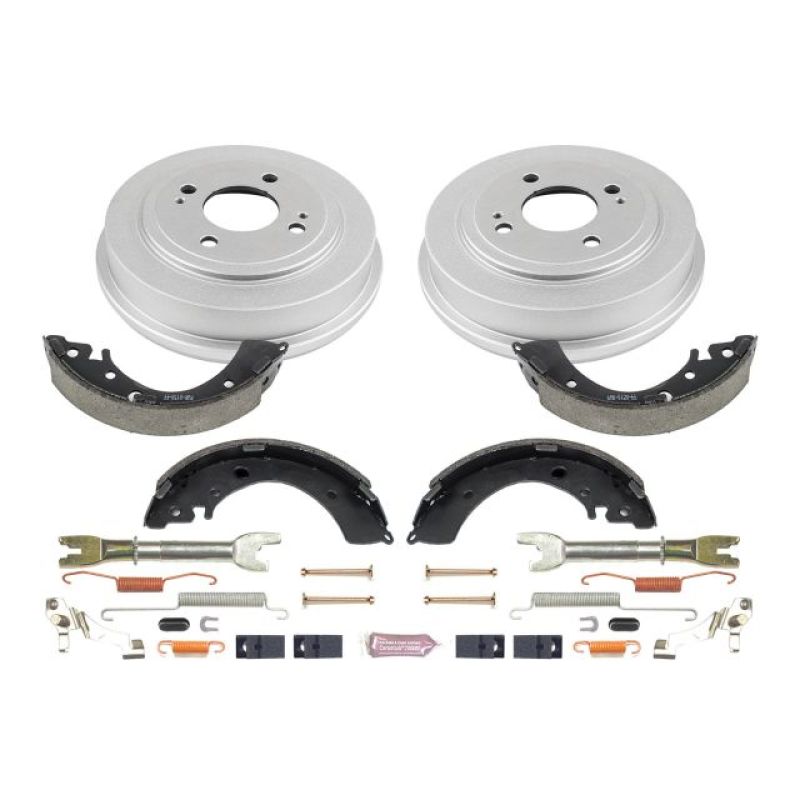 Power Stop 96-00 Honda Civic Coupe Rear Autospecialty Drum Kit - eliteracefab.com